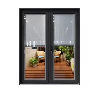 Fordør i aluminiumsglas